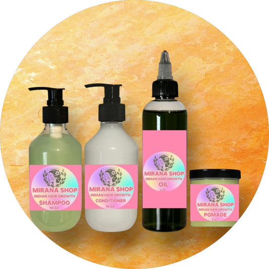 indian hair growth sets shampoo conditioner oil pomade